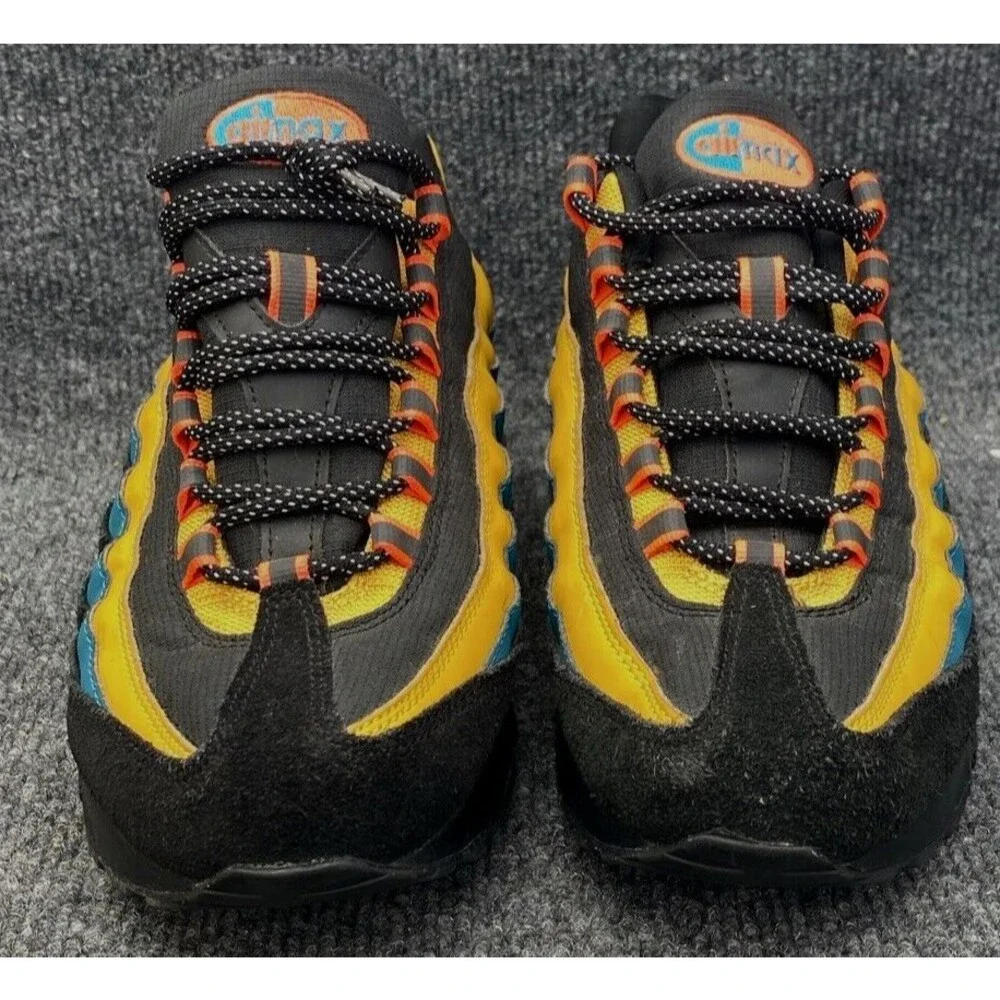 Nike Air Max 95 SE GS Black Bright Spruce Size 7Y Kids Sneakers CU1095-001